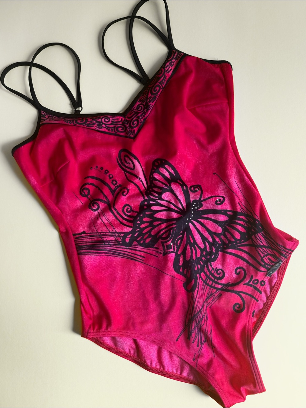 Y2K Sunflair Butterfly One Piece Swimsuit BNWT Deadstock US 10